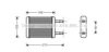 AVA QUALITY COOLING HY6064 Heat Exchanger, interior heating